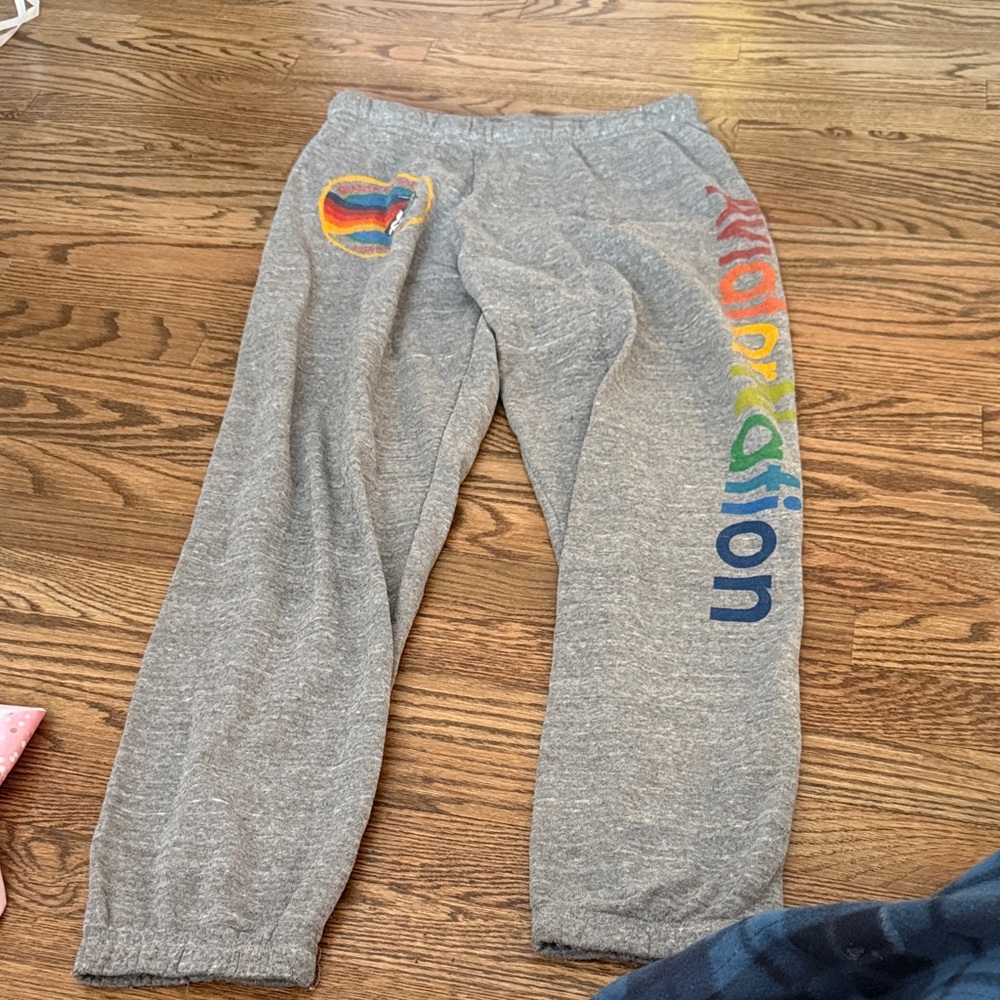 Aviator Nation women’s grey logo sweatpants